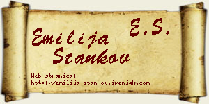Emilija Stankov vizit kartica